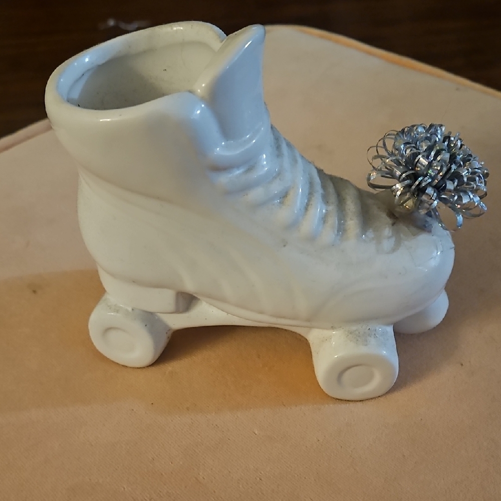 Ceramic Rollerskate Planter